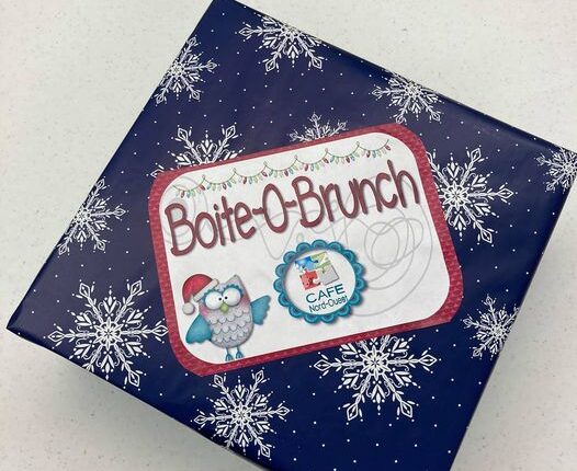 boite avec l'étiquette boite-o-brunch