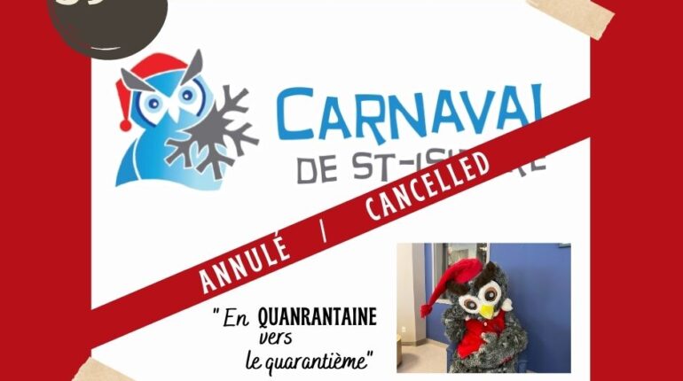 L'affiche de l'annulation du festival