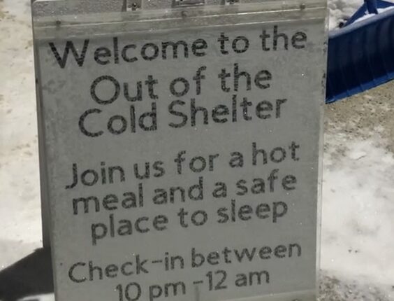 L'affiche du Out of the Cold Shelter